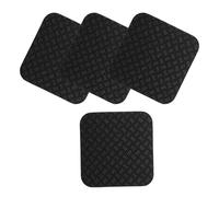 SOIMISS Almohadillas Amortiguadoras Antivibración para Cinta de Correr 10x10x1 Cm, Colchonetas Antideslizantes de Silicona Doble Cara, Juego de 4 Unidades para Protección de
