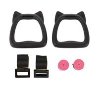 SOIMISS Anillos de gimnasia ajustables para entrenamiento fitness con correas resistentes, equipo de pull-up para niños y adultos, set profesional de 1 par para ejercicios completos de fuerza corporal