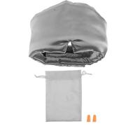 SOIMISS Antifaz para Dormir Ajustable y Transpirable con Tapones Oídos y Bolsa de Almacenamiento, Máscara de Ojos Gris para Bloqueo de Luz y Aislamiento de Ruido en Viajes y