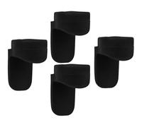 SOIMISS Apoya Pulgar de Silicona Negro 4 Almohadillas para Dedos, Soporte Cómodo para Aliviar el Dolor y Mejorar el Toque del Instrumento de Viento