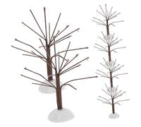 SOIMISS Árboles Miniatura Bonsái Decorativos 6 Piezas Marrón 8 Cm para Modelismo Trenes Dioramas Vacaciones Manualidades Invierno