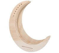 SOIMISS Arpa De Madera De 7 Cuerdas Forma De Luna Para Principiantes, Instrumento Musical Portátil De Cuerda Metálica, Conjunto Diy Para Niños y Adultos