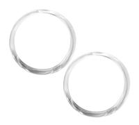 SOIMISS Asas Redondas de Plástico Transparente 10 Cm para Bolso DIY 2 Piezas Manijas Hechas a Mano para Accesorios de Bolsos y Carteras Materiales para Hacer