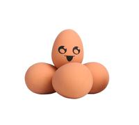 SOIMISS Balones Saltarinas para Perros y Cachorros, Juego de 4 Piezas de Goma Diseño de Huevo Que Estimula Instintos Naturales y Es Súper Resistente Varios Estilos
