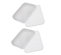 SOIMISS Bandeja de Arena Profunda para Conejos 2 Piezas Orinal para Mascotas Pequeñas de Plástico Entrenamiento para IR al Baño de Conejillos y Hámster Caja de Arena para Jaula Ahorro