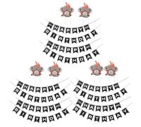 SOIMISS Banderines Colgantes para Fiesta de Cumpleaños Temática de Coche de Carreras a Cuadros 6 Juegos de Pancartas Decorativas Negras y Blancas para Decoración de Fiesta Infantil