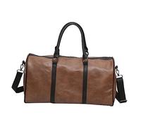SOIMISS Bandolera de Viaje Weekend Bag Handbag Tote Saco desporto Saco Praia de Praia Macuto Deporte Gym Beach Bolsillo Escolar Shopping Sports Brown