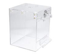 SOIMISS Bañera para Pájaros Lavabo para Baño de Pájaros Acrílico Transparente, Resistente y No Fácil de Romper, para Colgar Jaula, para Gorriones y Aves