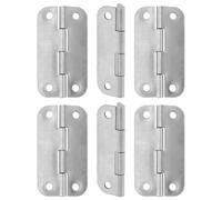 SOIMISS Bisagras de Acero Inoxidable para Enfriador 6 Unidades 60X32X12 MM Juego de Repuesto para Piezas de Refrigerador y Congelador Compatible Bisagras Rectangulares