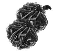 SOIMISS Bola de Baño de Malla Negro 2 Piezas Grande Exfoliante Correa Corta para Adultos y Niños Cuidado Corporal Ducha Baño