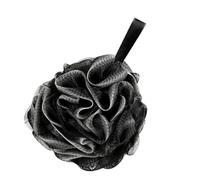 SOIMISS Bola De Baño Exfoliante De Malla Negra 1 Unidad Grande Suave Para Adultos Uso Diario Cuerda Colgante