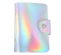 SOIMISS Bolsa de Almacenamiento para Plantillas de Uñas Diseño Brillante, Capacidad para 20 Placas de Estampación, Material Duradero y Cierre de Botón a Presión, Adecuado para
