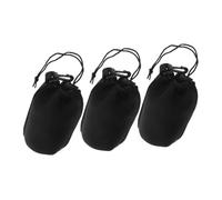SOIMISS Bolsa para Objetivo de Cámara Tamaño L Funda Protectora Cordón Ajustable y Clip Reforzado Set de 3 Piezas para Almacenamiento Seguro Exteriores