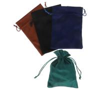 SOIMISS Bolsas de Terciopelo con Cordón 13X18 CM 4 Piezas para Joyas y Accesorios Pequeñas Bolsas de Almacenamiento Suaves para Regalos Viaje y Uso Diario en Colores Verde Oscuro Azul