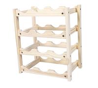 SOIMISS Botellero de Madera Decorativo para Botellas de Vino Soporte de Almacenamiento Compacto y Resistente para Hogar Bar y