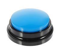 SOIMISS Botón de Grabación para Mascotas Accesorio de Comunicación Divertido para Perros Juguete Educativo Color Azul para Entrenamiento y Fortalecimiento del con Mascota