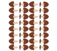 SOIMISS Botones de Cuerno para Coser Abrigo Hombre 8 Pares Pequeños Marrones Borde de Encaje Cierre de Palanca para Abrigos de Invierno y Suéteres Repuesto para Ropa de Moda