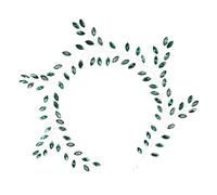 SOIMISS Bride Head Chain para Mujer Accesorio de Pelo con Rhinestones Diadema Nupcial Plata Joya Ligera y para Boda Fiesta y Especial Color Verde