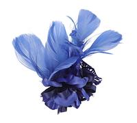 SOIMISS Broche Floral Retro Para Cabello y Ropa Pinza Corsage Decorativa Color Azul Marino Accesorio Elegante Para