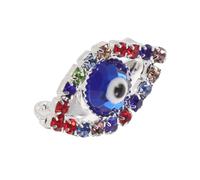 SOIMISS Broche Vintage Azul con Diseño Retro y Cristales Azules Pin Elegante para Bufandas Chales y Chaquetas Joyería Duradera y Adaptable para Mujer y Hombre