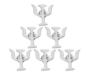SOIMISS Broches para Mujer Símbolo de Psicología Vintage 6 Piezas Plateadas de Aleación Accesorio de Ropa Adecuado para Chaquetas Bufandas y Regalos para Psicólogos Profesionales