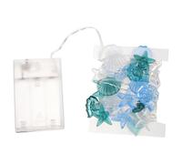 SOIMISS Cadena de Luces de Hadas Conchas Marinas y Caballitos de Mar, 3 Metros, 30 Led, Decoración Náutica Portátil para Habitación de Verano y Fiestas Temáticas de Playa