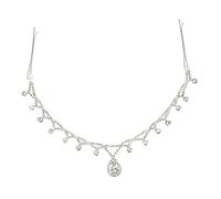 SOIMISS Cadena Pelo De Novia Gemas De Imitación Joyería Cabello De Mujer Tocado Frente Para Boda y Ceremonia Elegante