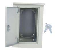 SOIMISS Caja de Conexiones Metálica para Exterior Resistente al Agua y Polvo para Instalaciones Eléctricas Protección de Circuitos y Distribución