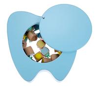 SOIMISS Caja De Dientes De Para Tapa, Caja Organizadora De Recuerdos Madera Azul, Portadientes Sostenible Para Conservar Dientes Perdidos De Niño