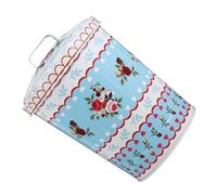 SOIMISS Caja de Hierro para Dulces y Galletas Diseño Europeo Impresión Decorativa Gran Capacidad para Almacenamiento en Fiestas y Eventos Navideños Adecuado para Guardar Bolas de Navidad