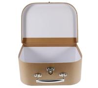 SOIMISS Caja de Obsequio de Papel Kraft Asa Maletín Pequeño Multiusos para Almacenamiento de Joyas y Papelería Caja Reutilizable para Bodas y Fiestas Diseño Portátil y Resistente