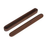 SOIMISS Caja de Palillos Portátil de Madera de Nogal Organizador de Utensilios Estuche Dustproof para Cubiertos para Uso Casa Aire