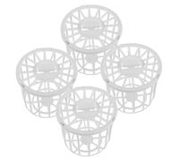 SOIMISS Caja Nido para Jaulas de Pájaros, 4 Unidades de Marco de Fibra de Yute, Suministros para Cría de Canarios y Pinzones, Material Plástico Resistente, Accesorio para Nidificación