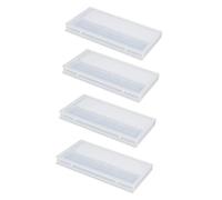 SOIMISS Caja Organizadora Transparente para Brocas de Manicura 24 Ranuras Soporte para Cabezales de Pulido de Uñas Estuche Plástico Práctico para Almacenamiento y Exhibición Adecuado