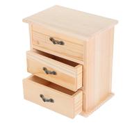 SOIMISS Cajones de Almacenamiento Apilables de Madera Diseño Multifuncional y Tres Niveles, Solución para Organizar Escritorio y Oficina Moderna