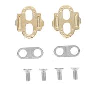 SOIMISS Calas para Bicicleta Mini Auto Bloqueantes Accesorios de Pedal Clip In Compatible con Zapatillas de Ciclismo Dorado