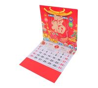 SOIMISS Calendario Lunar Año del Caballo Calendario Mensual Chino con Festivos Multinacionales para Oficina y Decoración Pared Colorida y Planificación Fácil