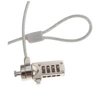 SOIMISS Candado De Seguridad para Portátil Cable De Bloqueo De 1.8m Compatible Laptops y Monitores Accesorio Antirrobo De 3.5mm Adecuado para Uso Oficina y Viajes Color Negro