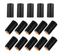 SOIMISS Cápsulas Termorretráctiles para Fácil Apertura de Plástico Negro para 50 Lengüetas para Botellas de Vino Ideales para Bodegas y Fiestas