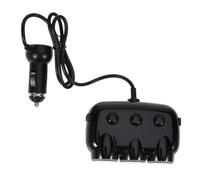 SOIMISS Cargador Múltiple USB para Coche con Puertos Inteligentes y Enchufes de Mechero con Adaptador Divisor de DC Seguro para Cámara