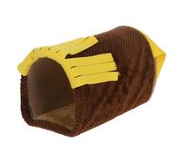 SOIMISS Casa Túnel de Peluche para Pequeños Animales Escondite Cómodo y Decorativo para Cobayas Hámsters Erizos y Chinchillas Refugio Acogedor y Adaptable para Mascotas Pequeñas