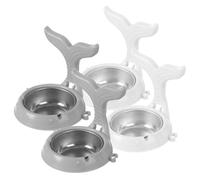 SOIMISS Cenicero Doméstico Adhesivo de Pared 4 Piezas Acero Inoxidable Color Claro y Gris Compacto Plegable Anti-caída para Baño y Oficina Uso Higiénico