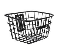 SOIMISS Cesta de Carga Trasera y Delantera para Bicicleta Eléctrica, Cesta Metálica Plegable Diseño Compacto, para Transporte y Actividades al Aire Libre Adultos