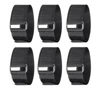 SOIMISS Cintas de Repuesto para Crampones de Hielo Elásticas y Ajustables, Paquete de 3 Pares en Color Negro para Botas de Nieve en Senderismo de Invierno