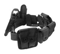 SOIMISS Cinturón y Material Oxford Resistente para Entrenamiento Multifunción Portátil de Servicio Bolsillos Múltiples Negro y Trabajo Táctico