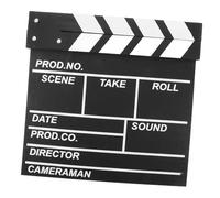 SOIMISS Claqueta de Cine de Madera Tamaño 30X27Cm Accesorio para Filmación Herramienta para Desarrollo Artístico Adecuado para Proyectos Cinematográficos y Enseñanza