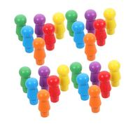 SOIMISS Clavijas de Madera de Repuesto para Damas Chinas, 120 Piezas en 6 Colores, Juego de Ajedrez de Estrategia, Piezas de Tablero Multijuegos Adultos