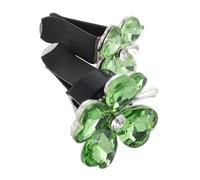 SOIMISS Clip de Aromaterapia de Cuatro Hojas Suerte para Ventilación de Coche, Accesorio Versátil de Aleación Acrílica, Decoración Interior Lujosa de 2 Piezas