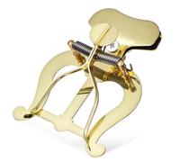 SOIMISS Clip Para Lira De Trombón Plegable De Aleación Dorada, Soporte Para Partitura Estable y Duradero, Adecuado Para Banda De Música y Uso Conciertos