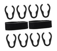 SOIMISS Clips De Cable Para Micrófono 10 Pcs Abrazaderas De Plástico Duraderas Para Soporte De Micrófono Organizador Para Cables Postes De Accesorios Ktv